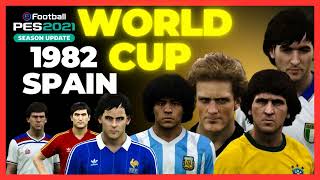 World Cup 1982  PES 2021  Classic Teams  Link [upl. by Airdnaed]