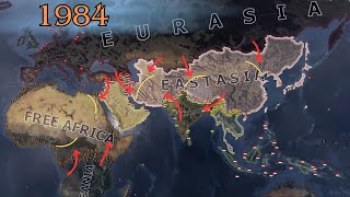 George Orwells world 1984  HOI4 timelapse [upl. by Vocaay]