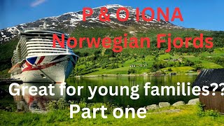 p amp o Iona cruise ship to the Norwegian Fjords norway cruise iona family travel [upl. by Daffie]