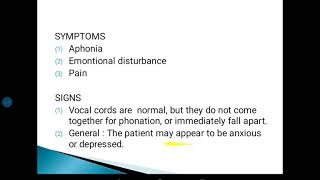 Functional Aphonia [upl. by Allard]