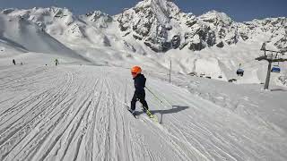 Anton skiing in Sulden am Ortler  Solda  April 2024 [upl. by Epilif]