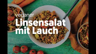 Linsensalat mit Lauch vegan [upl. by Dor]