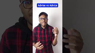 Advise vs Advice  Do you know how to use them english learnenglish [upl. by Naimerej380]