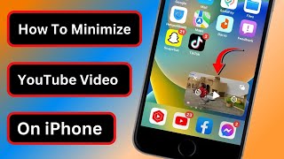 How to Minimize YouTube on iPhone  iOS 16  2023 [upl. by Painter8]