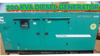 200 KVA Diesel generator cummins [upl. by Edva820]