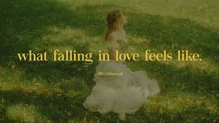 Playlist What falling in love feels like [upl. by Ynafetse]