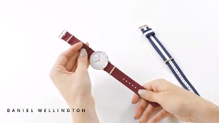 How to change your strap from Nato to Nato  Daniel Wellington [upl. by Heyward414]