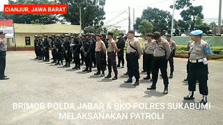 Brimob Polda Jabar dan BKO Polres Sukabumi Melaksanakan Patroli Pilkades Serentak Cianjur 2020 [upl. by Shere]