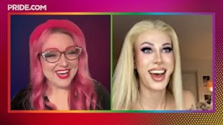 PRIDE Interviews Canadas Drag Race Star The Girlfriend Experience About Repping For Trans Women [upl. by Leroj]