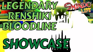 LEGENDARY Renshiki Bloodline Showcase  Shindo Life [upl. by Schreib583]