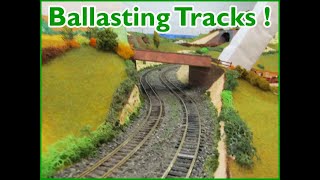 Buckland Junction Model Railway 329 Ballasting large sections of track about the layout Looks good [upl. by Madonna]