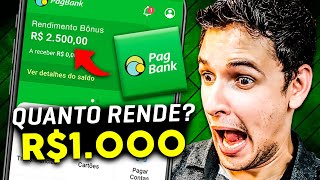 🟢 Conta PagBank Quanto Rende 1000 reais no PagBank Rendimento PagBank Vale a Pena TOP SIMULAÇÃO [upl. by Rabkin]