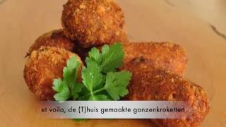 kroketten en bitterballen maken met recept van gans [upl. by Irrot]