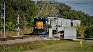 Railfanning At Plant City FL w Sony FDRAX33  12262018 [upl. by Akcirderf]