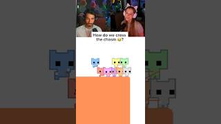 8 person pico park is pure pandemonium 😂 picopark coopgame gamercouple funnygaming [upl. by Narayan]