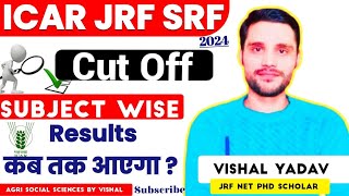 ICAR JRFSRF 2024 Cuttoff Result dateicaricarjrficarsrf2024agricultureexampreparation [upl. by Alegnat]