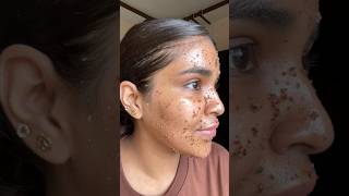 Coffee Face Scrub At Home😱in 2 minutes😍IshaChandnani facescrub ytshorts homeremedies korean [upl. by Monk]