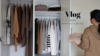 Minimalist wardrobe│organise amp declutter wardrobe for Autumn amp Winter│Minimalist living [upl. by Sirak]