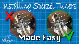 How to Install Sperzel Locking Tuners with Ease Tutorial [upl. by Arraet]