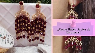 Aretes de Bisuteria Elegantes 🥰 ❤️ [upl. by Cronin]