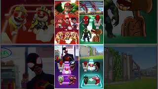 Paw Patrol vs Deadpool vs Spiderman vs Trex Spiderman Coffin Dance tileshop coffindance shorts [upl. by Calvo]