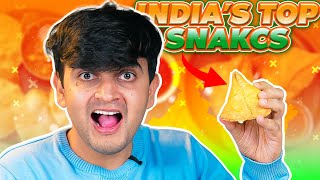 Trying Top 10 Snacks in India [upl. by Bolme716]