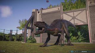 Jurassic World Evolution 2 Metriacanthosaurus vs Indoraptor [upl. by Alyks604]