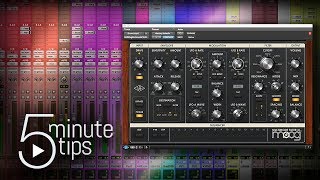 5Minute UAD Tips Moog Multimode Filter XL [upl. by Lleraj]