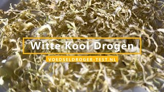 Witte Kool Drogen  Gedroogde witte kool met een droogoven [upl. by Aisul]