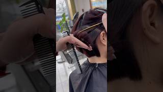 Dang Hieu Layer bob haircut  Kiểu tóc ngắn cho mặt tròn danghieuhairstylist layerbobhaircut [upl. by Ardnuassak99]