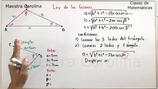 Ley de los Cosenos [upl. by Mendelsohn837]