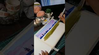 Easy landscape painting 🎨 gouachepainting gouache shorts youtubeshorts trending satisfying [upl. by Flora549]