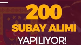 Jandarma JSGA 200 Muvazzaf Subay Alımı 2023 YKS Taban Puan [upl. by Leonore]