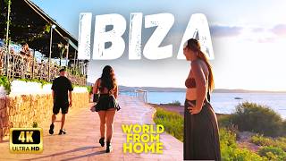 IBIZA BEACH 🇪🇸 San Antonio  4K  Sunset Walk Party Island Spain 2024 [upl. by Saberhagen]