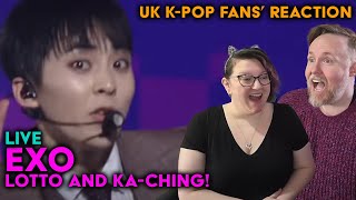 EXO  Lotto amp KaCHING Live in Seoul  UK KPop Fans Reaction [upl. by Edmonda]