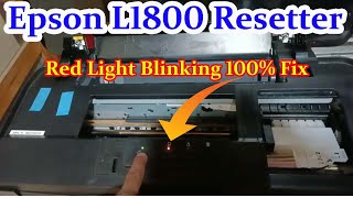 Epson L1800 Resetter  How to reset the Waste ink pad counter on Epson L1800  L1800 Reset [upl. by Arleen]