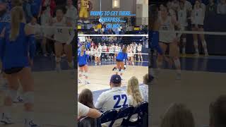 Creighton 5  Match Point Serve and Kill volleyball wearemarquette creighton omaha [upl. by Esiuol]