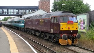 The WELL dressed QUEEN amp BUXTON brush 47813 amp 47826 Altrincham 8th July 2023 [upl. by Enoj]