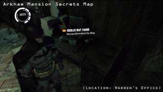 Batman Arkham Asylum  Riddlers Secrets Maps [upl. by Panter197]