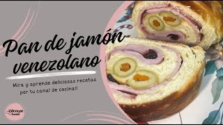 COMO preparar PAN DE JAMON VENEZOLANO  RECETA FACIL Y RAPIDA [upl. by Aratas]