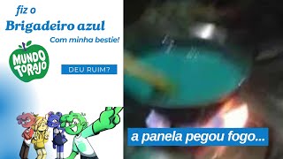 FIZ O BRIGADEIRO AZUL DO MUNDO TORAJO deu ruim  kekevlogsyt [upl. by Tavey]