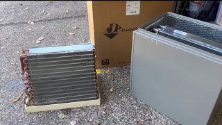 Evaporator Coil retrofit  Start to finish installation inside garage [upl. by Strohl469]