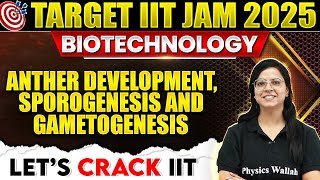 Anther Development Sporogenesis and Gametogenesis  Plant physiology  IIT JAM Biotechnology  PW [upl. by Alaekim]