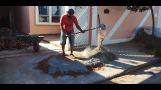 Como preparar massa do tipo quotfarofãoquot para nivelar chão torto passo a passo massa top e não esfarela [upl. by Rhines]