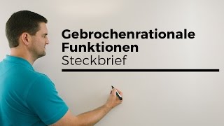 Gebrochen Rationale Funktionen aufstellen 2  Mathe by Daniel Jung [upl. by Berliner]