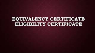 Equivalency Eligibility Migration Certificate TNTEU BEd ktet equivalency migration eligibility [upl. by Sahpec]