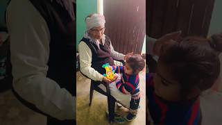 Rishu loves nanaji♥️cutebaby youtubeshorts cutebaby [upl. by Lanoil]