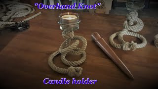 Rope magic  knotted candle holder [upl. by Marlea539]