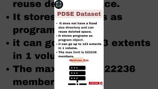 PDSE Dataset mainframesdatsetpds supercomputerbeginners trendingtutorialtypesfiles youtube [upl. by Aerdua]