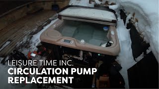 Circulation Pump Replacement – 2015 Hot Springs Sovereign Hot Tub [upl. by Ocramed]